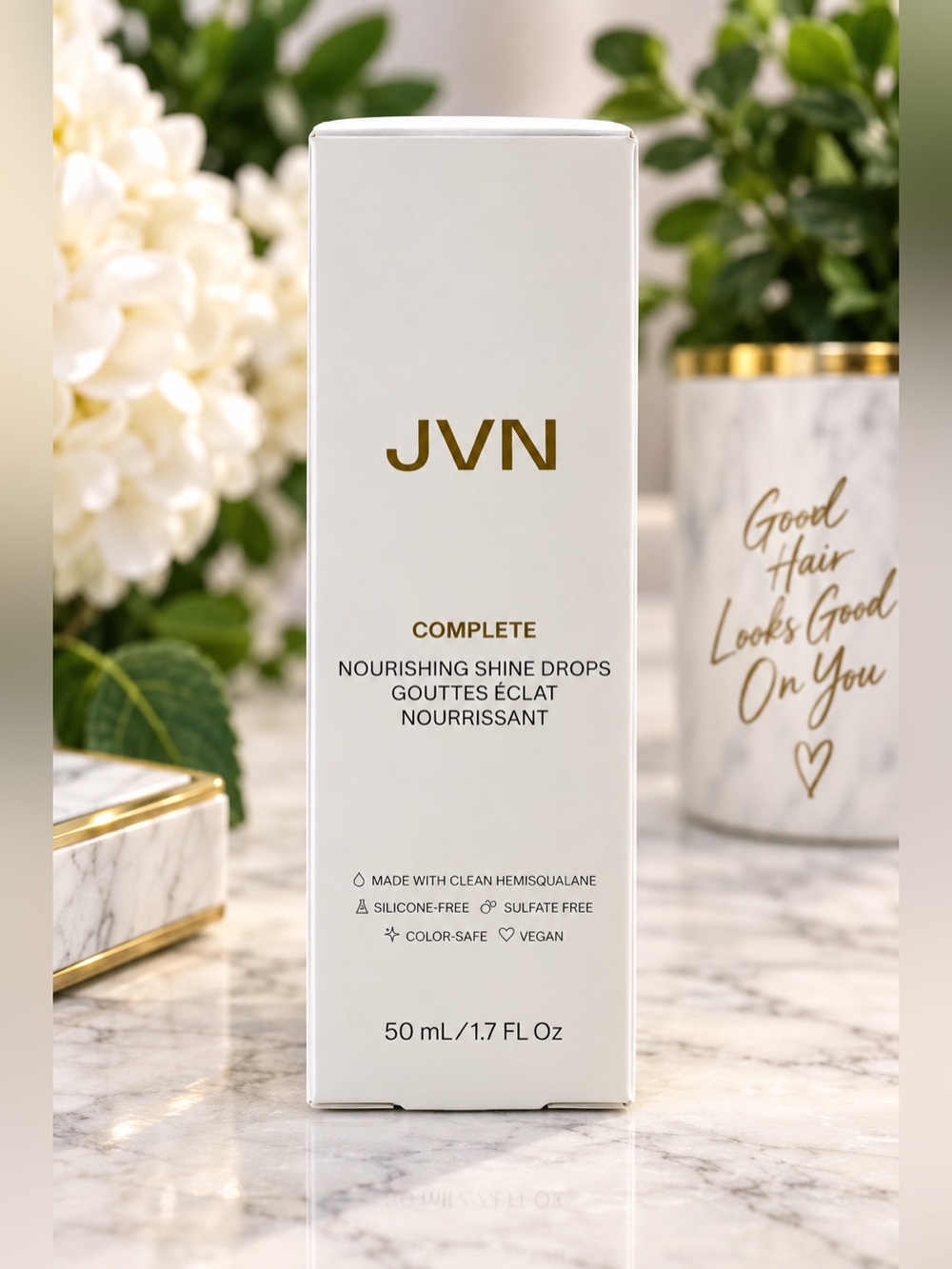 JVN Complete Nourishing Shine Drops Hair Oil 1.7 oz Full Size